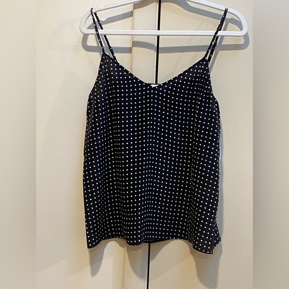 Equipment Black and White Polka Dot Cami